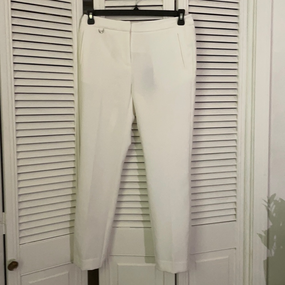 Adrianna Papell White Trousers